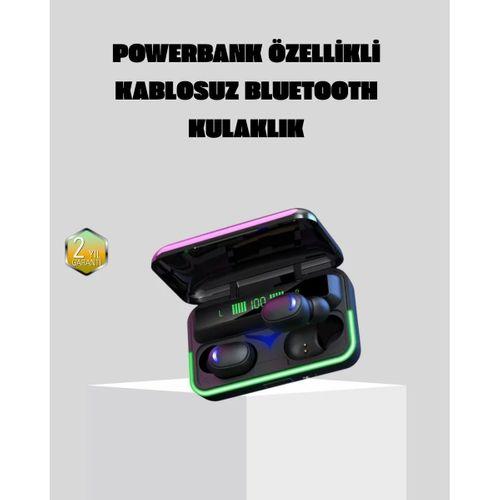 Kablosuz  Kulaklığı Powerbank Şarj Kutulu Rgb 5.1