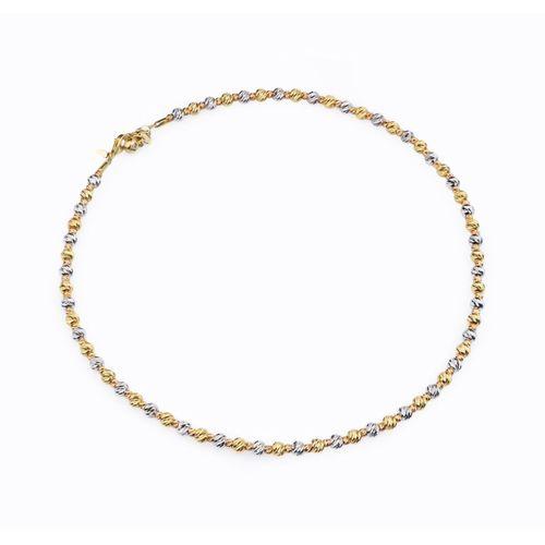 14 Ayar Altın Üç Renk Dorika Kolye HSM10060