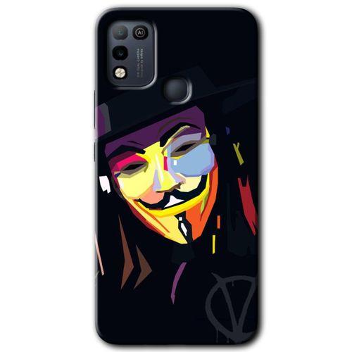 İnfinix Hot 10 Play Kılıf HD Desen Baskılı Arka Kapak - Vendetta