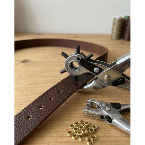 Deri Delme Atı 2li Kemer Çanta Ayakkabı Delme Pensesi Seti