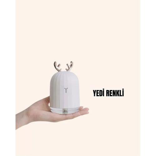 Renkli Led Işıklı Ve Sürekli Spreyli Masa Nemlendirici