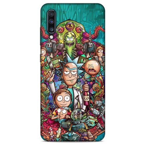 Samsung Galaxy A70 Uyumlu Kılıf Rick And Morty (32) Soft Silikon Kılıf Cronenberg Morty