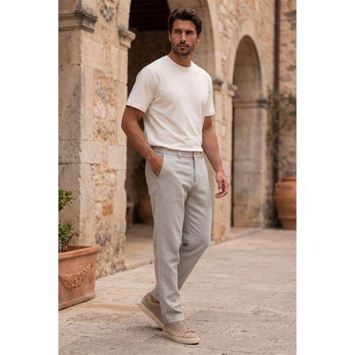 Sorrentino Relax Fit %100 Pamuk Flamlı Kumaş Erkek Jogger Pantolon - Mineral Gri