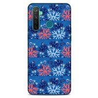 Realme 5 Pro Uyumlu Kılıf Mavi Delisi (36) Glitter Kılıf Lokal