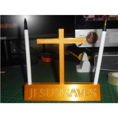 İsa Kurtarır Çapraz Kalemlik (Bu ürün Sadece Plastik parçadır - Almadan Önce Soru Sorabilirsiniz)