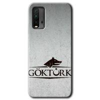 MRCİLETİSİM Poco M3 Kılıf Baskılı Kapak - Göktürk + 5D Tam Kaplayan Cam