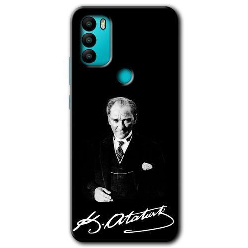 General Mobile GM 21 Plus Kılıf HD Desen Baskılı Arka Kapak - Atatürk İmza