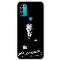 General Mobile GM 21 Plus Kılıf HD Desen Baskılı Arka Kapak - Atatürk İmza