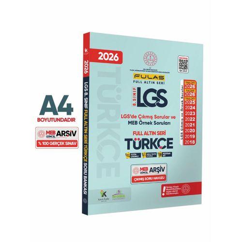 2026 8 Sınıf Full LGS Altın Seri(FULAS)LGS/MEB Örnek Çıkmış Modüler Soru Bankası Çözümlü SÖZEL SET