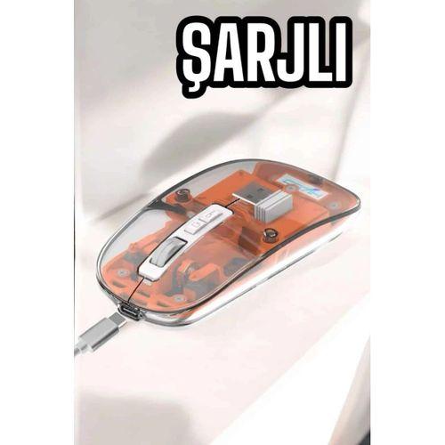 Kablosuz Mouse Fare 5.0 Bluetooth Bağlantılı Usb Girişli