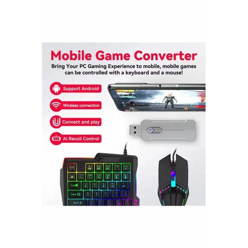 Pubg Mobil Oyun Kiti 5in1 Bt5.3 Klavye Mouse Dönüştürücü Seti Pugb Seti