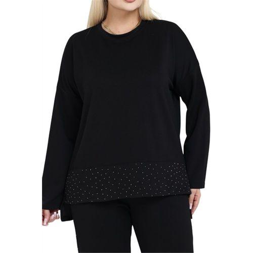 Melsay Butik Siyah Taş Baskılı Şerit Detay Kadın Eşofman Takımı