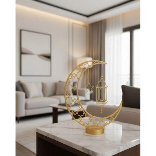 3d Hilal Cami Dekor Özel Baskı 20x20 Cm Şık Masa Üstü