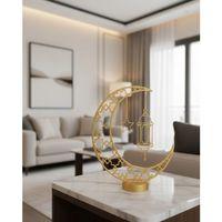 3d Hilal Cami Dekor Özel Baskı 20x20 Cm Şık Masa Üstü