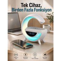 Android Uyumlu Akıllı Bluetooth Hoparlör Kablosuz Şarj Cihazı Standı