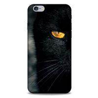 Lopard Apple Iphone 6S Plus Uyumlu Kılıf Kediler (42) Rugged Armor Kılıf Siyah Kedi