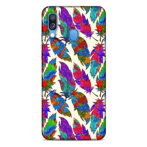 Samsung Galaxy A40 Kılıf Desenli Özel Seri Tüyler (34) Slim Armor Kılıf