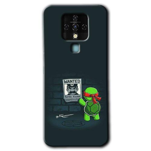 Tecno Camon 16 Kılıf HD Desen Baskılı Arka Kapak - Kaplumbağa Avcısı + Kırılmaz Cam