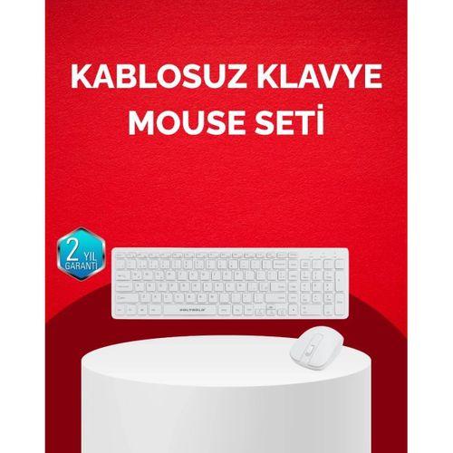 Tam Boy Kablosuz Klavye Mouse Seti - Gelişmiş Bağlantı Ve Sessiz Performans