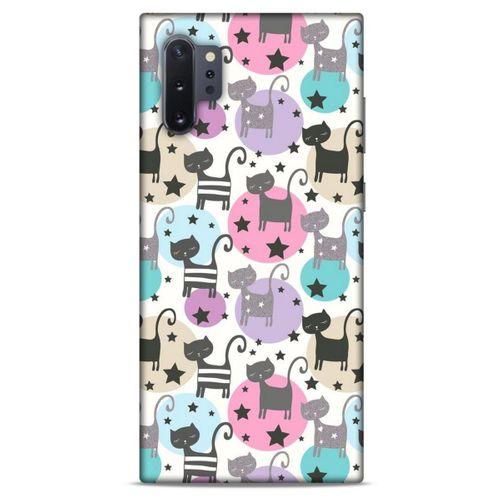 Lopard Samsung Galaxy Note 10 Plus Uyumlu Kılıf Kediler (9) Kılıf Puantiyeli Kedi