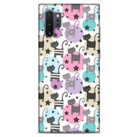Lopard Samsung Galaxy Note 10 Plus Uyumlu Kılıf Kediler (9) Kılıf Puantiyeli Kedi