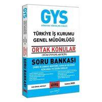 GYS Türkiye İş Kurumu Genel Müdürlüğü Ortak Konular Soru Bankası Yargı Yayınları