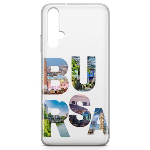 Huawei Nova 5t Kılıf Bursa Gezi Arka Kapak Koruma Desenli Full Koruyucu