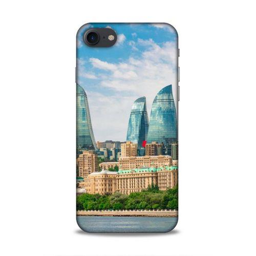 Apple Iphone 7 Uyumlu Kılıf Azarbaijan (4) Koruma Kılıfı Alev Kuleleri