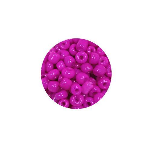 Dökme Cam Kum Boncuk Büyük Boy (6/0) 4 mm - 60 Gram - Fuşya - BNC135