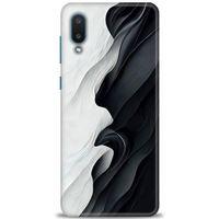 Samsung Galaxy A02 Kılıf HD Baskılı Kılıf - Black and White + Tam Ekran Koruyucu