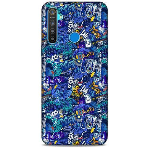 Graffitix (2) Desenli Silikon Kapak Oppo Realme 5i Kılıf