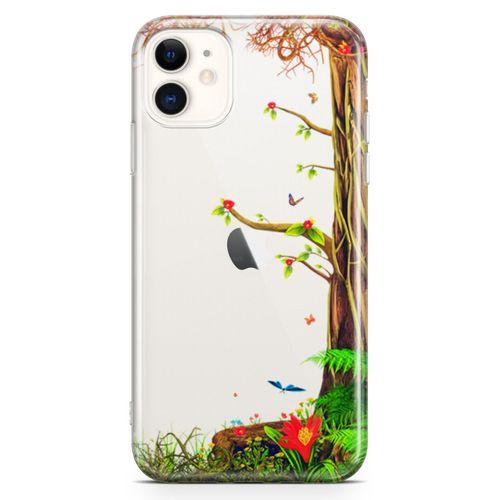 Apple iPhone 11 Kılıf Paranormal Bahar Arka Kapak Koruma Desenli Full Koruyucu