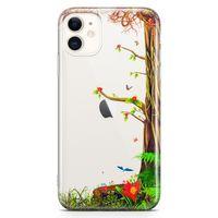 Apple iPhone 11 Kılıf Paranormal Bahar Arka Kapak Koruma Desenli Full Koruyucu