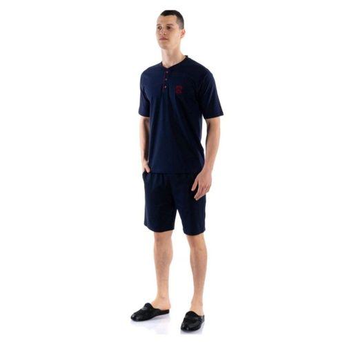 D's Damat 02000 Kısa Kol 3'lü Erkek Pijama Takımı