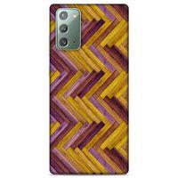 Lopard Samsung Galaxy Note 20 Uyumlu Kılıf Wood'X (35) Fit Design Kılıf Baskılı