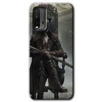 Xiaomi Redmi 9T Kılıf HD Desen Baskılı Arka Kapak + Temperli Cam - Bloodborne Hunters
