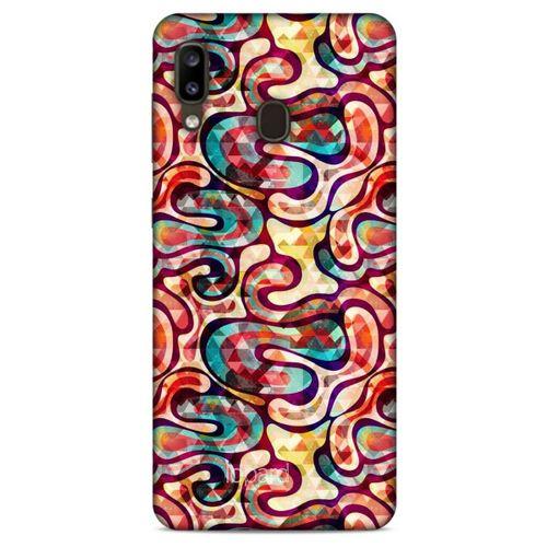 Samsung Galaxy A20 Kılıf Pastel Renkler (34) Slim Armor Kılıf Karışık Renkli