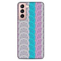 Lopard Samsung Galaxy S21 Uyumlu Kılıf Ethnic Culture (33) Hybrid Kılıf
