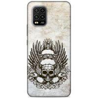 Lopard Xiaomi Mi 10 Lite Uyumlu Kılıf Tattoo's (6) Silikon Kılıf Siyah Gri