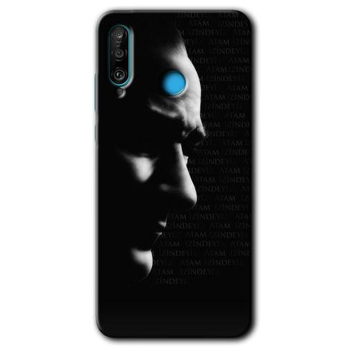 Huawei P30 Lite Kılıf Kapak - Atam İzindeyiz +Hayalet Ekran Yandan Gözükmez
