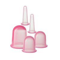 Hacamat Kupası Seti Silikon - 5li Set - Selülit Masaj Seti