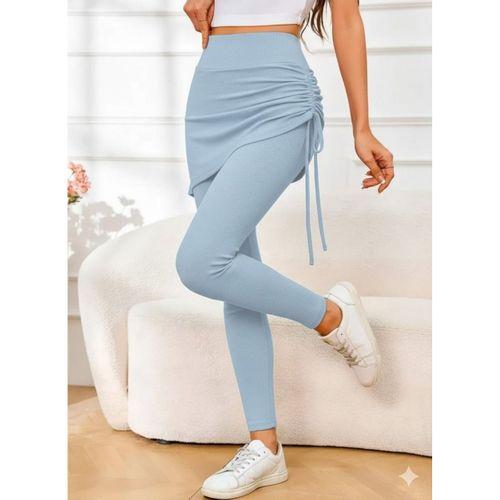 Kadın Yüksek Bel Yandan Büzgülü Alttan Uzun Kaşkorse Tayt Etek