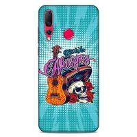 Lopard Huawei P Smart Z Uyumlu Kılıf Tattoo's (34) Slim Armor Kılıf İskelet & Gitar