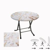 Dockers Klasik Katlanır Masa Yuvarlak (80 cm Çap) - (Werzalit, Wermodin ve Allzalit Tabla) - Gold