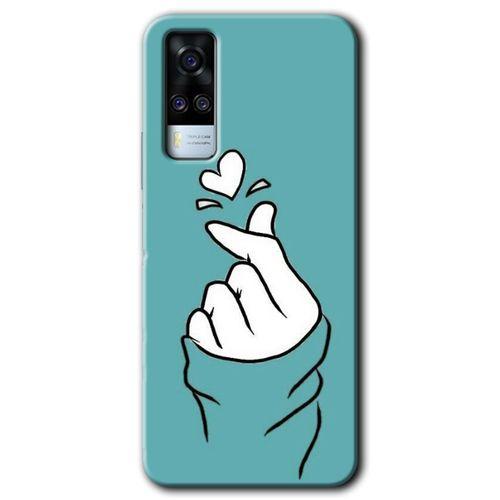 Vivo Y53s Kılıf HD Desen Baskılı Arka Kapak - Mutluluk