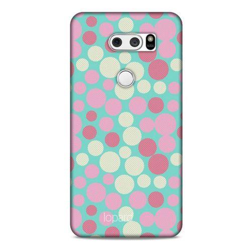 LG K40S Kılıf Pastel Renkler (50) Shockproof Kılıf Bordo Pembe