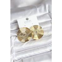 Pirinç Gold Renk Circle Model Kadın Küpe - TJ-BKP11435