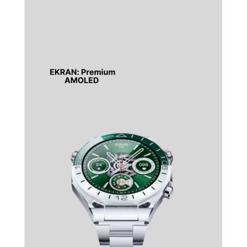Amoled Smartwatch Harita Modlu Bluetooth Aramalı 3 Değiştirilebilir Kayışlı
