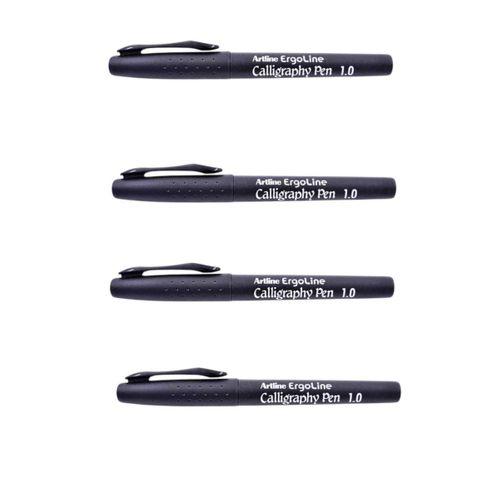 ARTLİNE ERGOLİNE CALLİGRAPHY PEN 1.0 BLACK ( 4 Adet )
