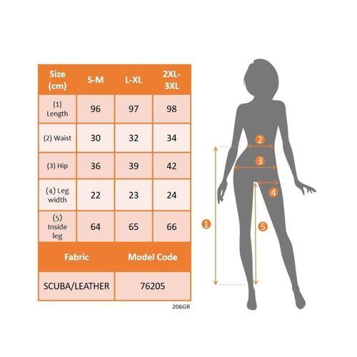 Kadın Yüksek Bel Deri Detaylı Fermuarlı Dalgıç Tayt